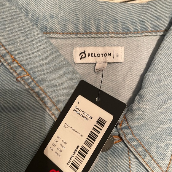 Peloton Denim Jacket Size L New With Tags - Picture 9 of 9